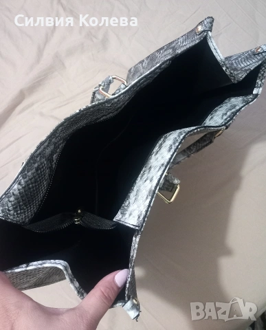 Чанта Змийски принт, нова, снимка 2 - Чанти - 53807598