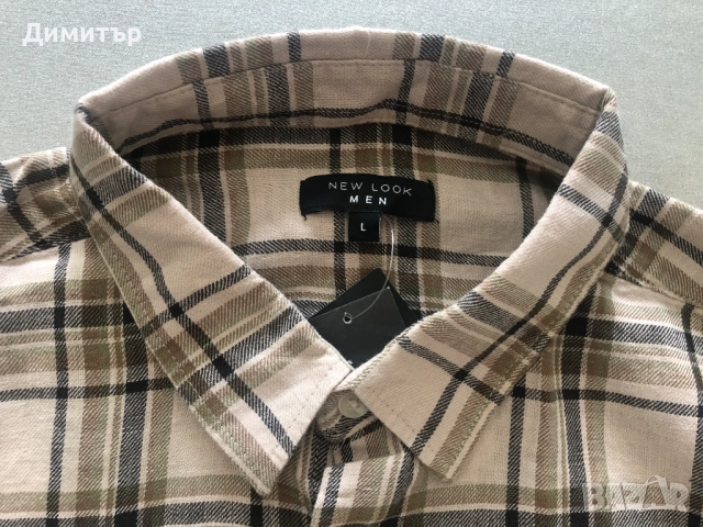 Мъжка карирана риза New Look, снимка 3 - Ризи - 52606061