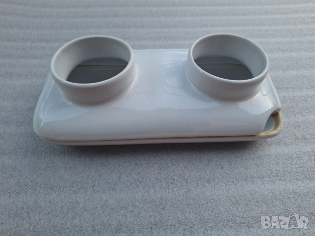 Sagaform керамична поставка за саксийки двойна с подложна чинийка