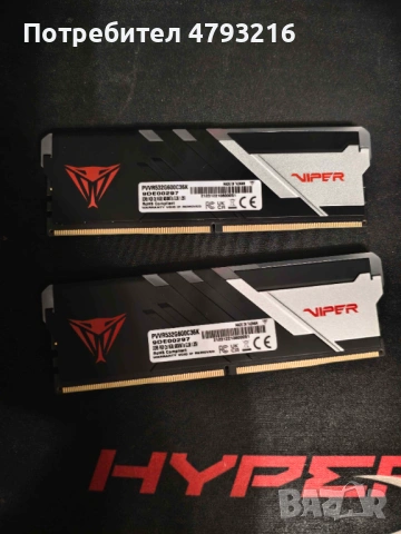 DDR5 Viper 6000MT CL30 Hynix Die-B, снимка 3 - RAM памет - 54205001