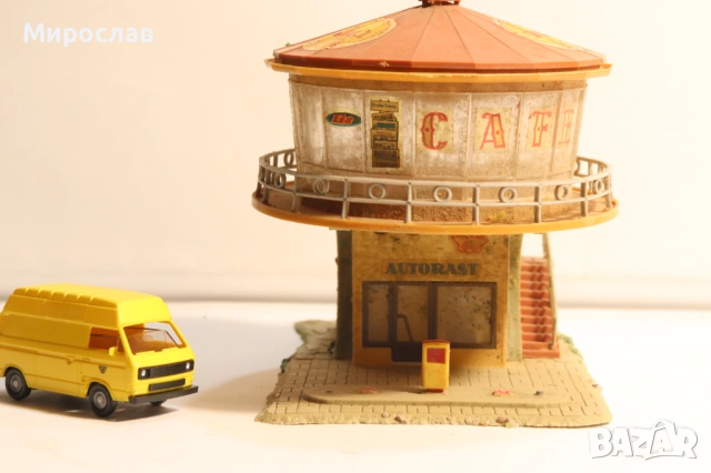 FALLER? KIBRI? VOLLMER? H0 1/87 БЕНЗИНОСТАНЦИЯ СГРАДА КЪЩА ВАГОН ВЛАК ЖП, снимка 4 - Колекции - 53742961