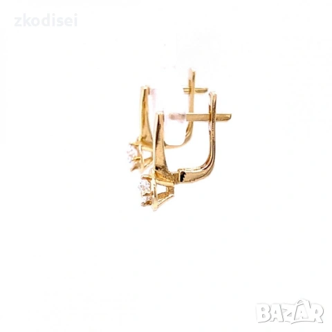 Златни обеци 1,54гр. 14кр. проба:585 модел:37691-5, снимка 2 - Обеци - 54169316