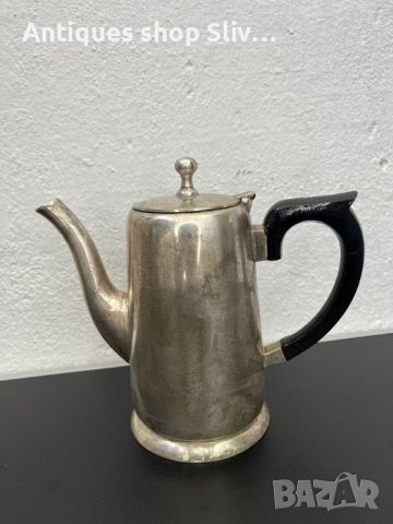 Английски посребрен чайник. №5593, снимка 1 - Антикварни и старинни предмети - 46445629