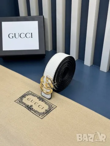 колани от естествена кожа в кутия gucci 3см, снимка 3 - Колани - 50406919