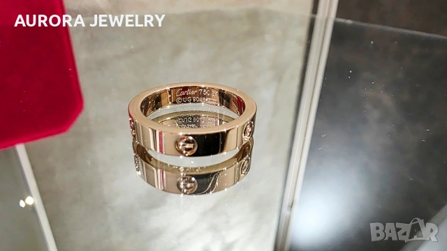 CARTIER Love Band Rose Gold Пръстен