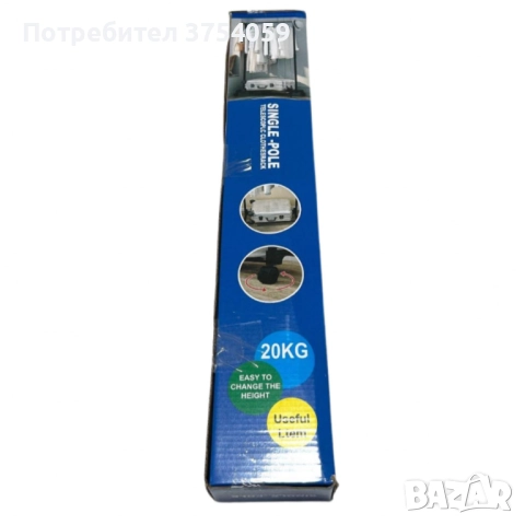 Сгъваема стойка за дрехи от неръждаема стомана, еднополюсна с колелца за дома, снимка 2 - Други стоки за дома - 52375794