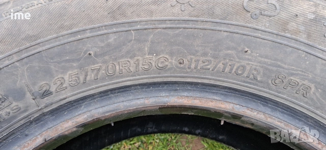 4бр. всесезонни бусови гуми 225/70R15C 8PR Lassa MultiWays 112/110R . DOT 4421. 7 и 7.5мм...., снимка 3 - Гуми и джанти - 53904359