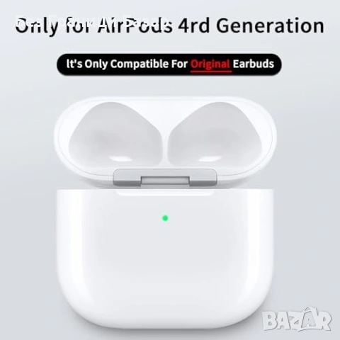 Нова AirPods 4 зарядна кутия USB-C + Qi безжично зареждане 680mAh, снимка 2 - Други - 53696677
