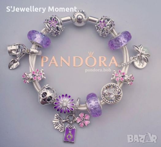 Сребърен елемент талисман Pandora 925  Daisy Charm, снимка 5 - Гривни - 39466417