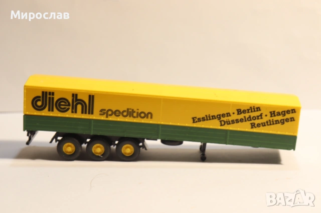 WIKING H0 1/87 РЕМАРКЕ КАМИОН МОДЕЛ ТИР, снимка 2 - Колекции - 53214504