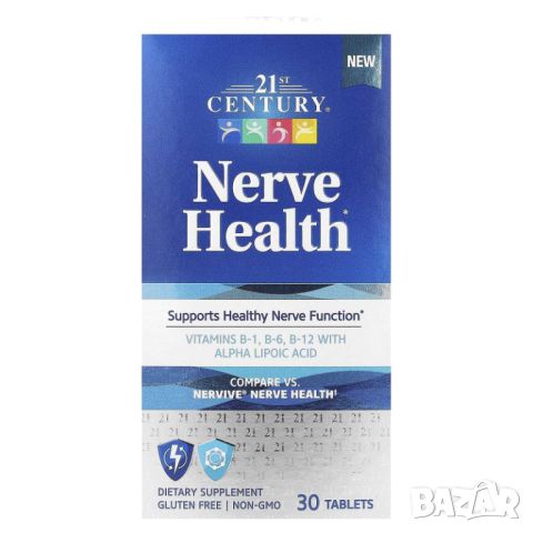 21st Century Здраве на нервите, 30 таблетки, снимка 1 - Хранителни добавки - 46082390