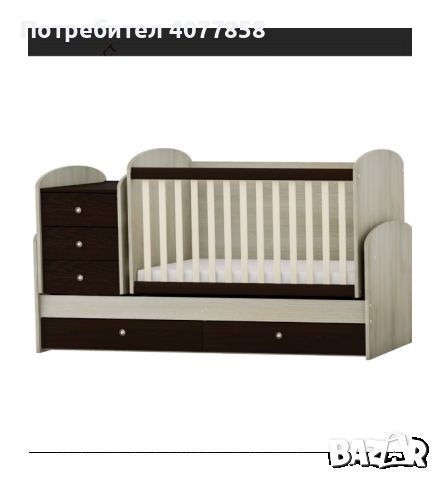 Детско легло трансформиращо се Кирев, снимка 1 - Бебешки легла и матраци - 45449002