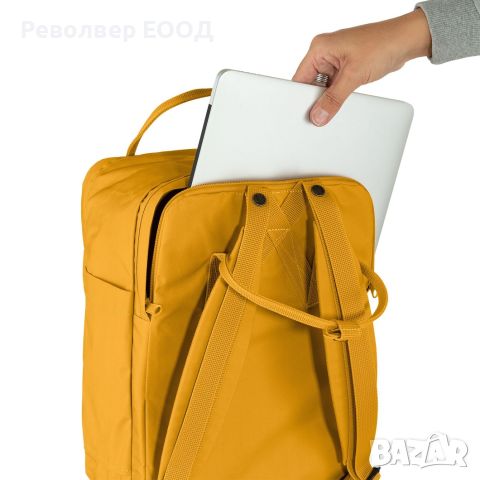 Раница Fjall Raven - Kanken Laptop 15", в цвят Ochre, снимка 3 - Екипировка - 45282513