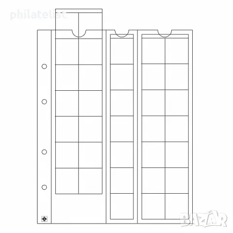 Leuchtturm Optima-27 листи 35 монети до 27 мм /оп.5 бр/, снимка 1 - Нумизматика и бонистика - 47857202