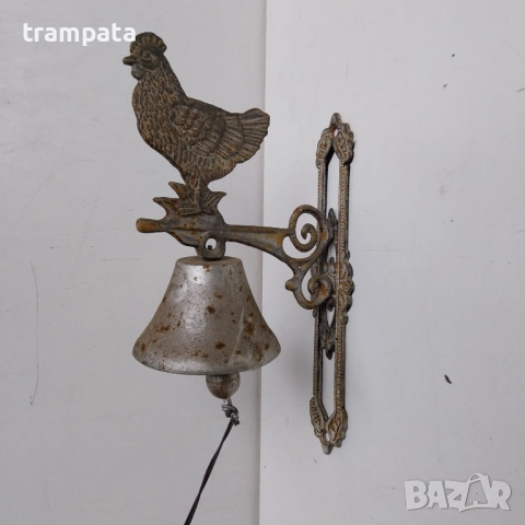 НАЙ ДОБРАТА ОФЕРТА Стар Немски Метален Звънец /Камбана/ Глоке , снимка 4 - Антикварни и старинни предмети - 52807665