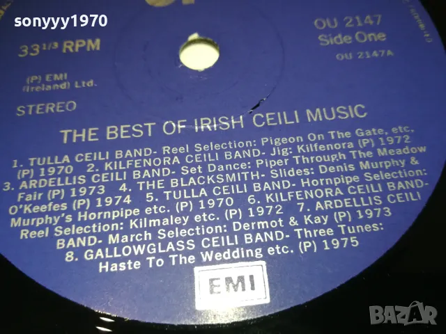 SOLD-THE BEST OF IRISH CEILI MUSIC-EMI IRELAND 1608241234, снимка 12 - Грамофонни плочи - 46925792