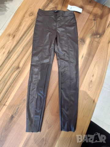 Дамски кожен панталон ХС размер 