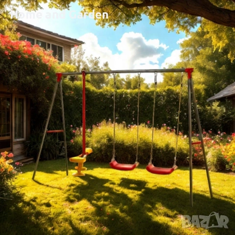 Комплект 2 люлки + балансираща везна – рецепта за часове забавление! 🎠, снимка 4 - Градински мебели, декорация  - 53936215