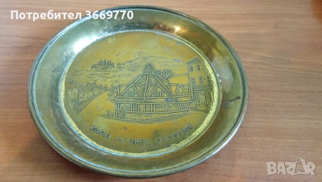 Стара английска чиния за украса, снимка 1 - Антикварни и старинни предмети - 45358327