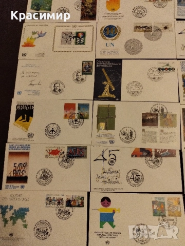 FDC UNO- Wien 52 Броя . Първо дневен ., снимка 13 - Филателия - 52382501