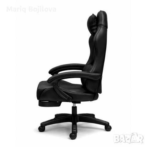 Премиум геймърски стол с масажна функция, поставка за крака и ергономична метална рамка, снимка 4 - Столове - 53442360
