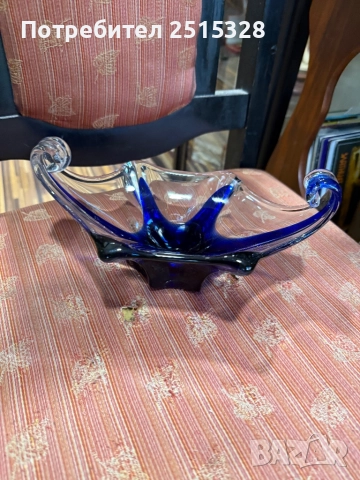 красива бонбониера мурано арт деко, снимка 3 - Колекции - 52875403