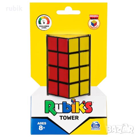 Оригинален магически пъзел Rubik's Tower 2x2x4, снимка 1 - Игри и пъзели - 45671639