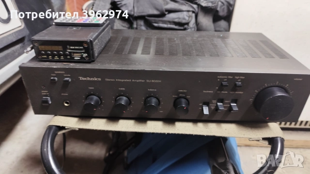 technics model SU-8022K stereo audio amplifier +digital tuner/USB/SDcard input 40 memory channels.