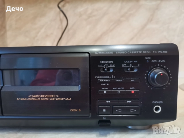 Касетен дек Sony tc we405, снимка 3 - Декове - 52872332