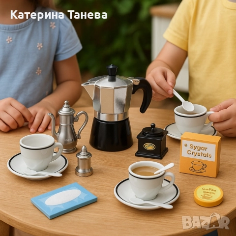 Детски сервиз за кафе с кафеварка Coffee world, снимка 5 - Други - 51085537