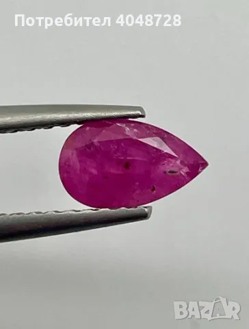 Естествен инвестиционен рубин 1.38ct., снимка 1 - Други - 48966378