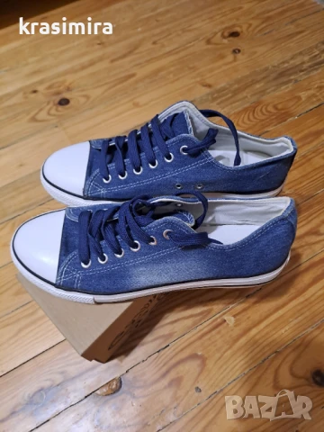 Дънкови кецове-номер 40, снимка 3 - Кецове - 51183371