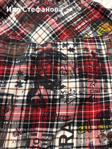 Нова 100 % оригинална памук памучна  дамска елегантна риза Desigual Десигуал , снимка 6 - Ризи - 52512215