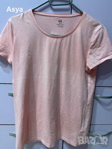 Розова тениска H&M , снимка 2 - Тениски - 45039123
