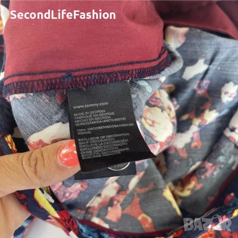 Дамски панталон Tommy Hilfiger с флорален принт размер US 6 EU S, снимка 6 - Панталони - 53107423
