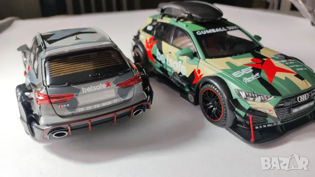 Метални колички Ауди RS6 (Audi RS6), спортен тунинг, мащаб 1:24, снимка 7 - Коли, камиони, мотори, писти - 48783846