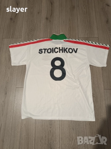 Футболна фланелка България Стоичков, снимка 4 - Спортни дрехи, екипи - 52938522