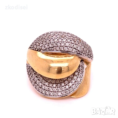 Златен дамски пръстен 6,24гр. размер:56 14кр. проба:585 модел:18350-1