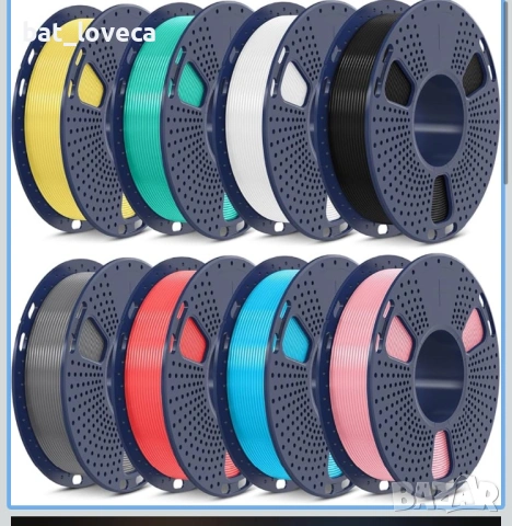 Филаменти за 3D принтер SUNLU 250 g x 8 High Speed PLA Meta Filament