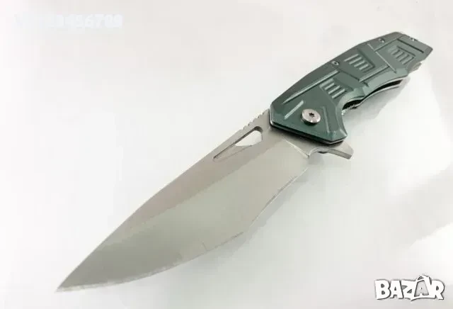 Сгъваем автоматичен джобен нож с алуминиева дръжка 95х220 мм