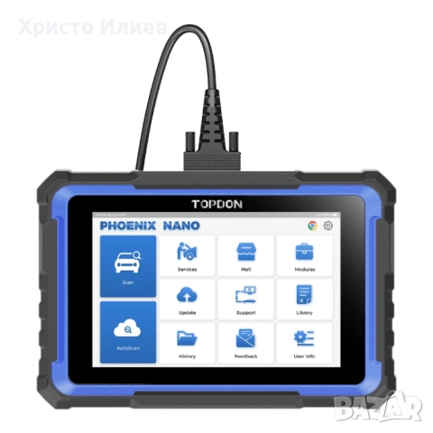 Професионална автодиагностика TOPDON Phoenix Nano OBD2 за всички превозни средства, снимка 2 - Аксесоари и консумативи - 52536616