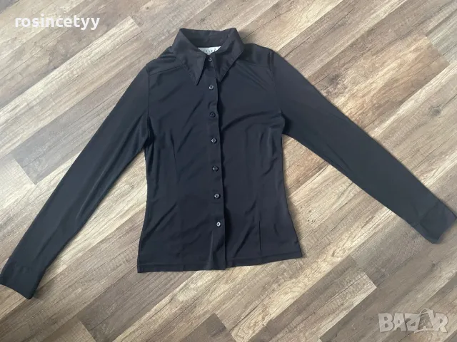 Черна изчистена риза