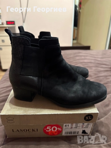 Дамски боти, естествен набук, снимка 3 - Дамски боти - 51480734