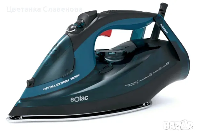 Керамична парна ютия Solac PV2028 Optima Extrem, 2800 W, парен удар 180 g/min, непрекъсната пара 45 