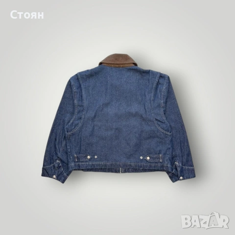 Дамско H&M Cropped Boxy Fit Дънково Яке, снимка 2 - Якета - 51695363