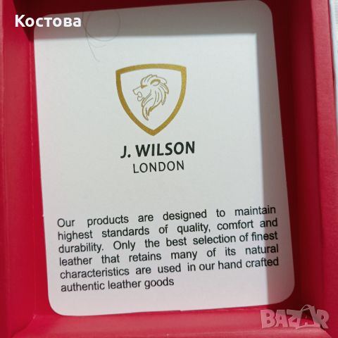 Мъжки портфейл J. Wilson London., снимка 4 - Портфейли, портмонета - 46560644