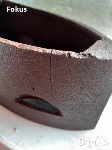 Стара чугунена ютия на жар, снимка 7 - Антикварни и старинни предмети - 53377979