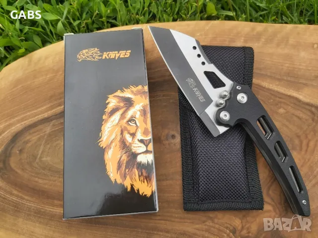 Сгъваем нож LION KNIVES с текстилен калъф, снимка 3 - Ножове - 50066930