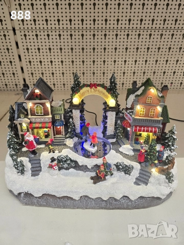 светещи коледни сцени фигурки , снимка 1 - Декорация за дома - 48071446