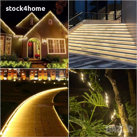 Коледен светещ маркуч 10/20 метра LED многоцветен на 220V, снимка 5 - Декорация за дома - 52183243